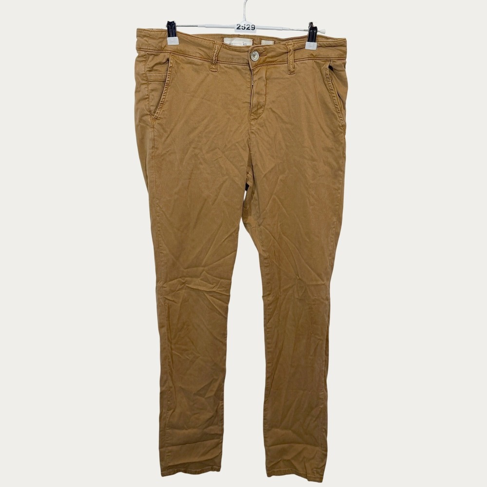 Hei Hei Chino Pants Womens 29 Brown Anthropologie Slim Tencel Stretch 2529